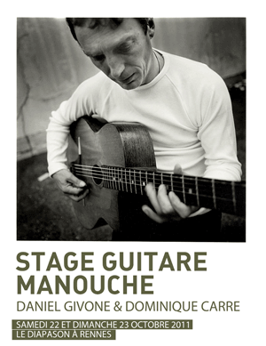 Stage guitare manouche avec Daniel Givone et Dominique Carré à Rennes