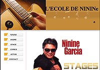 Ninine lance un site Internet pour ses stages de guitare