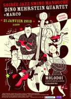 Jazz manouche (Dino Mehrstein) et chanson française - Molodoi - Strasbourg