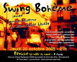 Swing Bohème - péniche la balle au bond - Paris 6